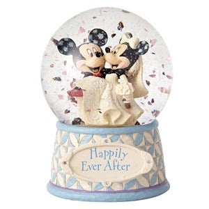 Mickey  Minnie Disney Wedding Snow Globe - 51184