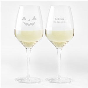 Engraved Jack-O-Lantern Atelier Wine Glass - 51607