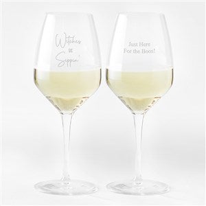 Engraved Witches Sippin Atelier Wine Glass - 51608