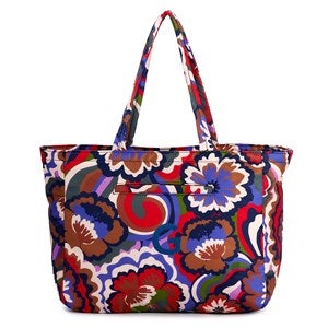 Embroidered Vera Bradley Hathaway Tote in Bossanova Bold - 52125