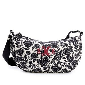 Vera Bradley Sling Crossbody in Bubbly Flowers Black - 52160