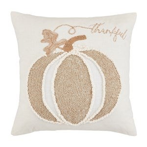 Square Neutral Pumpkin Pillow - 52227