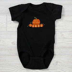 My First Halloween Personalized Pumpkin Baby Apparel - 6135-CBB