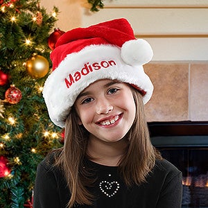 Kids Personalized Santa Claus Christmas Hat