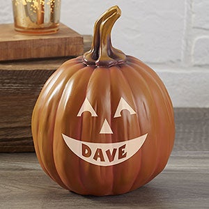 Personalized Jack-o'-Lantern Pumpkin - Small Orange - 7566S