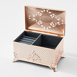 Engraved Golden Anastasia Musical Jewelry Box