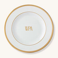 Pickard Signature Gold Monogrammed Butter Plate - 23701D