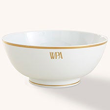 Pickard Signature Gold Monogrammed Round Vegetable Bowl - 23707