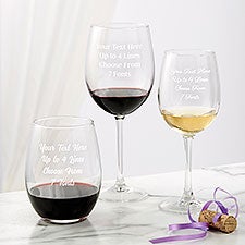 Personalized Wine Glasses - Add Any Text - 24320