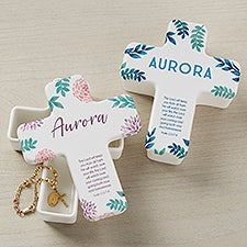 Protect Me Personalized Cross Trinket Box - 26492