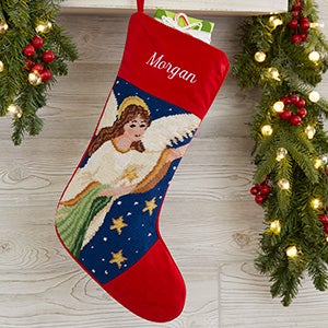 Santa Personalized Needlepoint Stocking