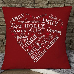 Photo & Message For Her Personalized 18x18 Velvet Throw Pillow