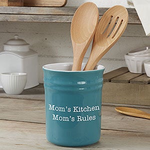 Set Turquoise Kitchen Utensils Holder Isolated Stock Photo 2078121709