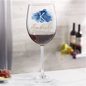 Colorful Monogram Wine Glasses