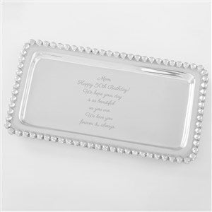 Engraved Mariposa® String of Pearls Birthday Message Jewelry Tray