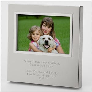 Engraved Family Gold Uptown 4x6 Picture Frame- Horizontal/Landscape