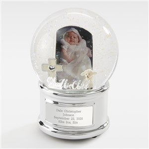 Engraved Bless This Child Snow Globe 