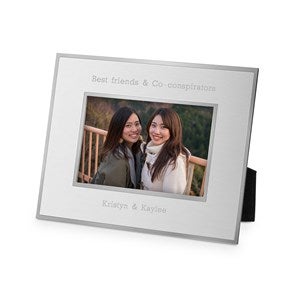 Kids Engraved Flat Iron Black Picture Frame - 4x6 Vertical