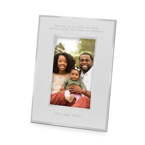 Kids Engraved Flat Iron Black Picture Frame - 4x6 Vertical