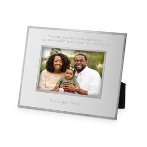 Kids Engraved Flat Iron Black Picture Frame - 4x6 Vertical