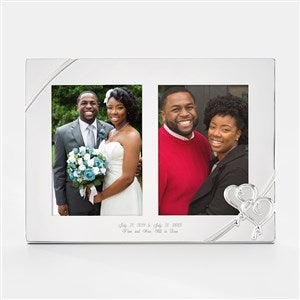 Engraved Lenox "True Love" Double Picture Frame