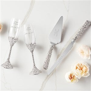 Engraved Floral Wedding Gift Set  - 43992