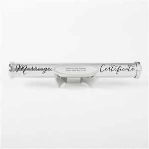 Engraved Wedding Certificate Holder  - 43996