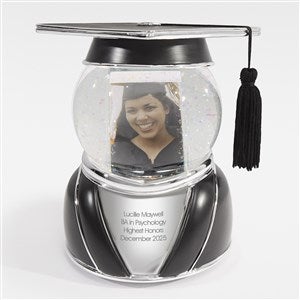 Engraved Graduation Cap Photo Snow Globe  - 48845