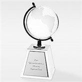 Engraved Crystal Globe Professional Award - 41679