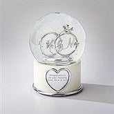 Mr. and Mrs. Newlywed Engraved Snow Globe - 41834