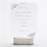 Engraved LED Glass Wedding Keepsake - 42064