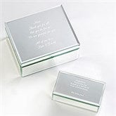 Personalized Write Your Own Mirrored Jewelry Box For Her - 42178