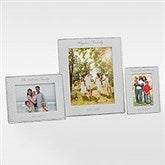 Mariposa String of Pearls Engraved Family Large Photo Frame - 42401