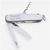 Personalized 13 Function Stainless Pocket Knife For Him - 42569