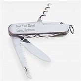Personalized 13 Function Stainless Pocket Knife For Dad - 42570