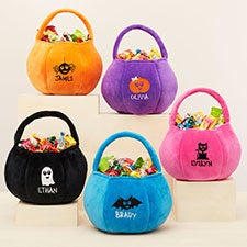 Halloween Characters Personalized Halloween Pumpkin Treat Bags - 43324