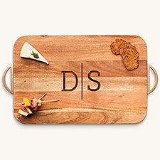 Personalized Acacia Wood Charcuterie Board - Rectangle - 43598D