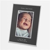 New Baby Engraved Flat Iron Black 4x6 Picture Frame - 43798