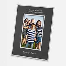 Engraved Flat Iron Black 4x6 Picture Frame - 43799