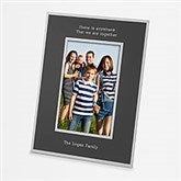 Engraved Flat Iron Black 4x6 Picture Frame - 43799