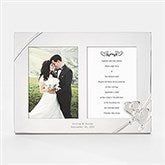 Engraved Lenox &quot;True Love&quot; Wedding Double Picture Frame - 43897