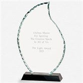 Engraved Glass Flame and Base Award   - 44409