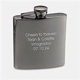 Gunmetal Engraved Flask - 46131