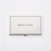 Engraved Beaded Business Card Case  - 46300