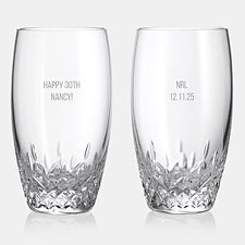 Engraved Waterford Lismore Essence Highball Pair  - 47114