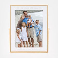 Engraved 5X7 Gold and Glass Picture Frame - 47669
