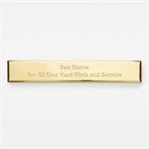 Engraved Gold Long Rectangle Name Plate- 5.8&quot;Long x 0.75&quot;Tall   - 47862