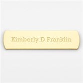 Engraved Brass Rounded Edge Plate- 2&quot; Long by 0.5&quot;Tall     - 47869