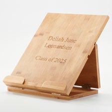 Engraved Bamboo Tablet and Book Holder   - 48552