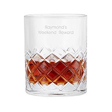 Engraved Single Hatch DOF Whiskey Glass  - 48575